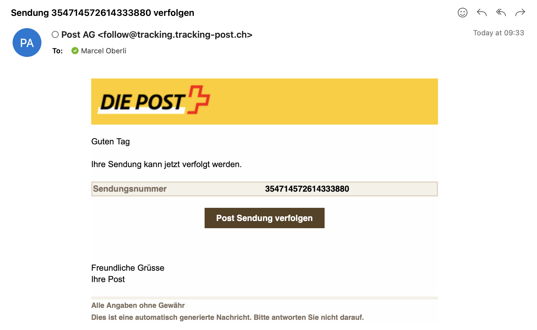 Phishing-Simulation Beispiel